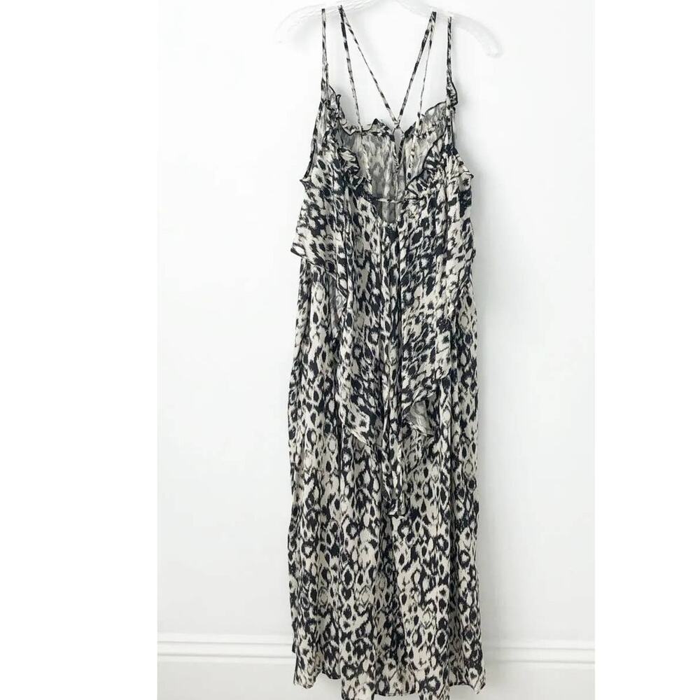 New Anthropologie Strappy Midi Dress $138 XXS 00 Black & White Cover-Up - Picture 7 of 9